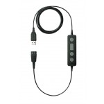 Jabra LINK 260 - Headset adapter - USB male to Quick Disconnect - for BIZ 2300 Duo, 2300 MS QD Mono, 2300 QD Mono, 2400 Duo, 2400 Mono Headband 260-09